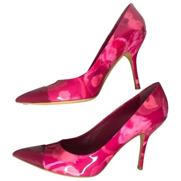 LOUIS VUITTON - Pink Flower Bloom Patent Leather Pump/Heels - Picture 1 of 16
